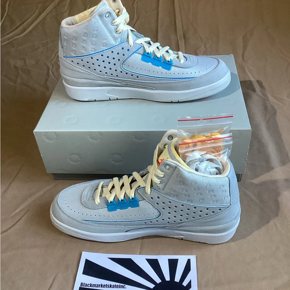 Nike Air Jordan 2 x Union LA Grey Fog DN3802-001 Men's Size 10.5